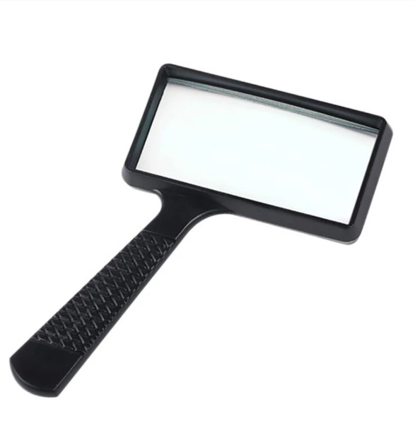 100x50mm Magnifier 3X Reading Magnifying Glass for Reading Book, Inspection