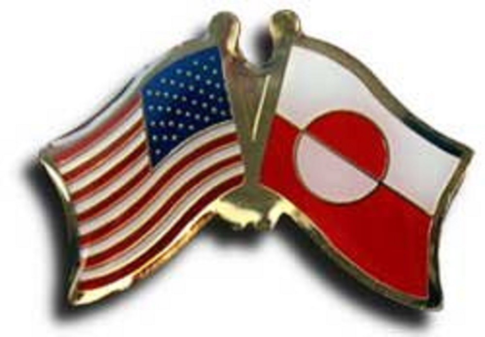 USA American Greenland Friendship Flag Bike Motorcycle Hat Cap lapel Pin