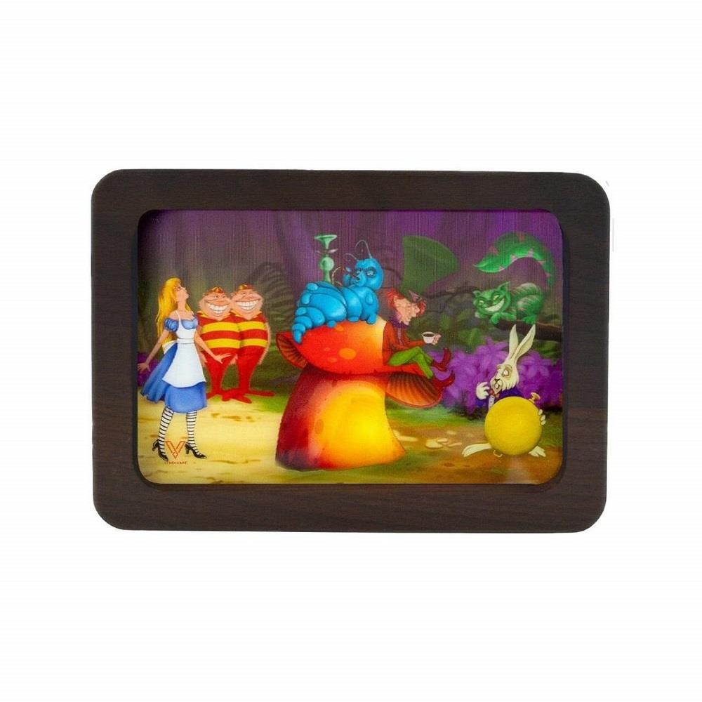 V Syndicate 3D High Def Wood Rollin’ Tray – MEDIUM ALICE MUSHROOM Wooden Rolling