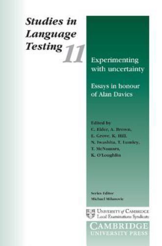 Experimenting with Uncertainty: Essays In Honour Of Alan Davies: Studies in Lang
