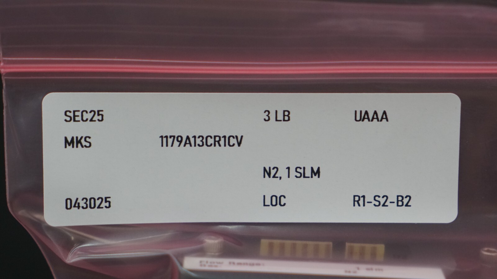 MKS Instruments 1179A13CR1CV Mass Flow Controller MFC, 1 SLM, N2 Gas