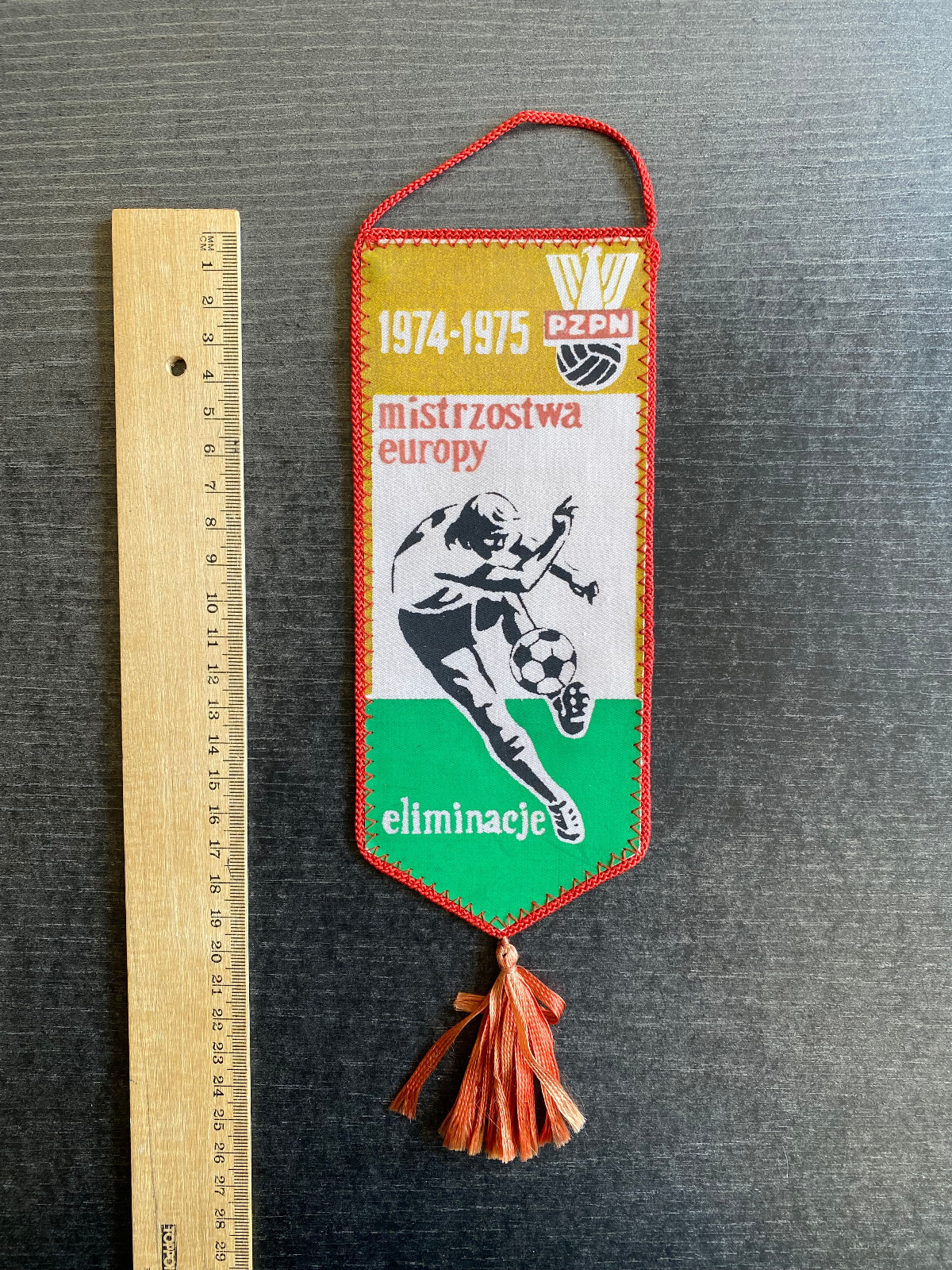 Pennant 1974 - 1975 Polen, Netherlands, Finland, Italy -