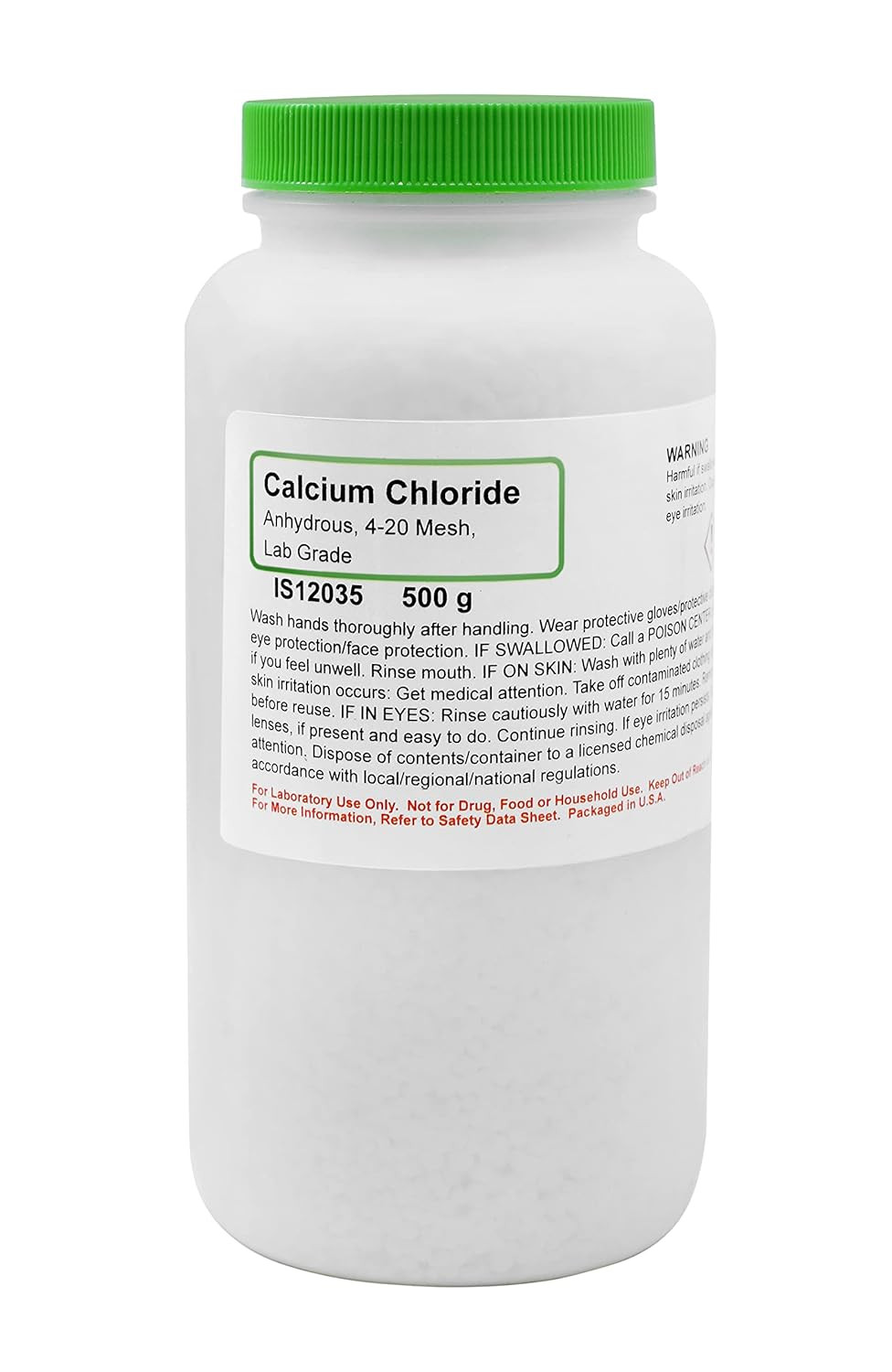 Calcium Chloride Lab Chemical 500g Educational Science Supply Desiccant