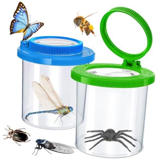 Insects Viewer for Kids, 2PCS Magnifying Insect Box Catcher Kit | InsertBug2Pcs