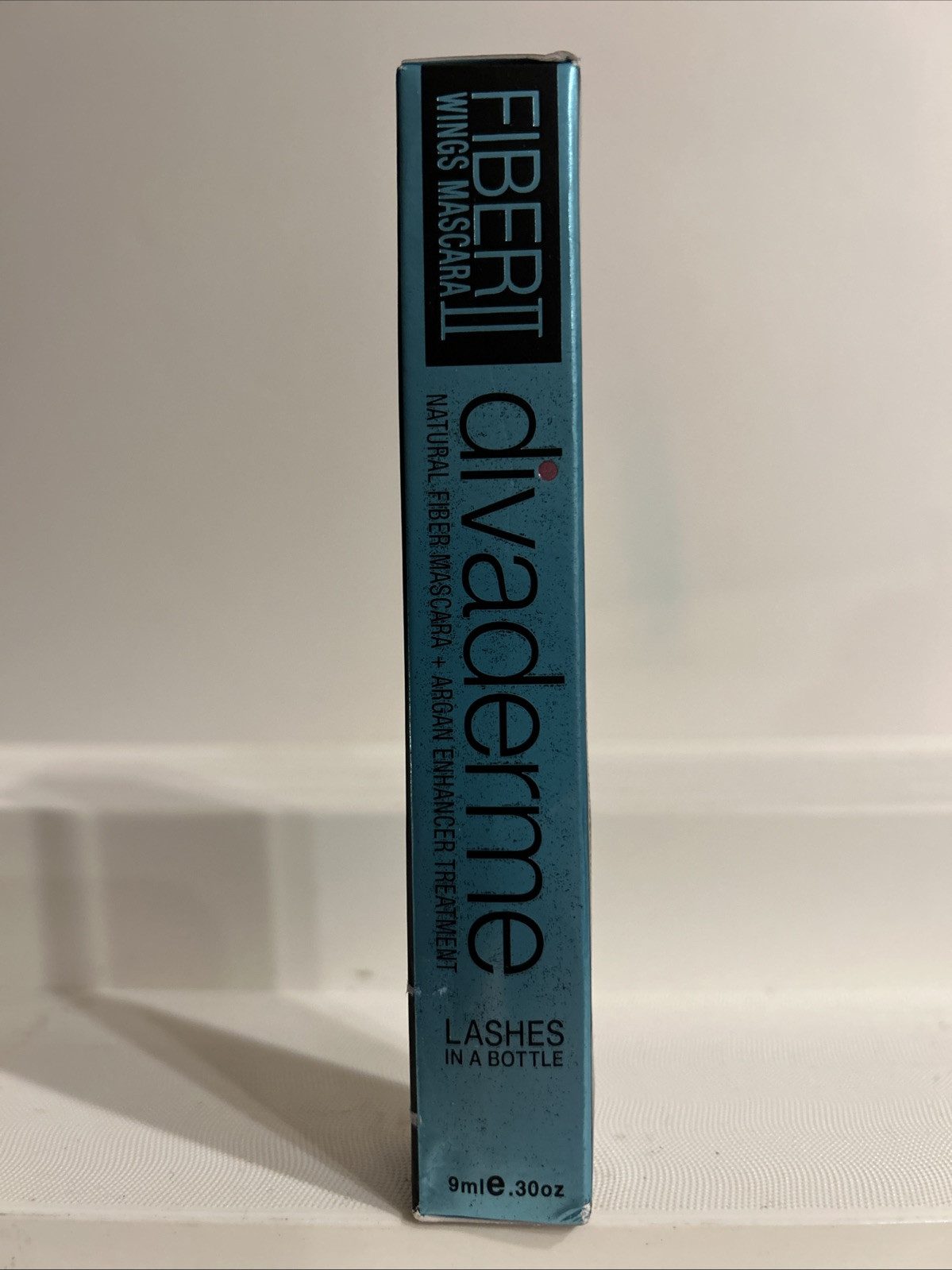 Divaderme FIBER WINGS MASCARA II Natural FIBER + ARGAN ENHANCER TREATMENT   NIB