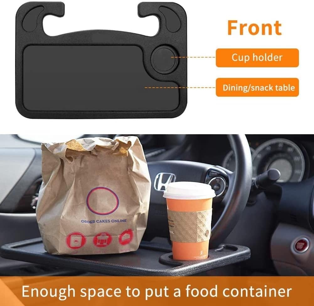 Portable Yet Sturdy Car Steering Table - Your On-the-Go Dining & Work Solution