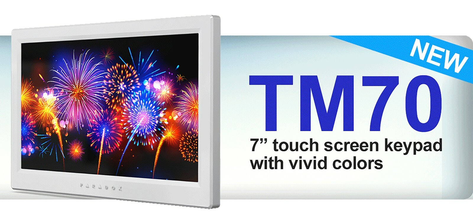 Paradox TM70 Touch Intuitive Touchscreen Keypad - PRISTINE WHITE - (FREE Ship)
