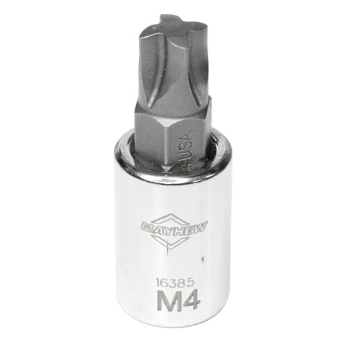 16028 Insert Socket Bit Set, Chrome 6-Piece Mortorq