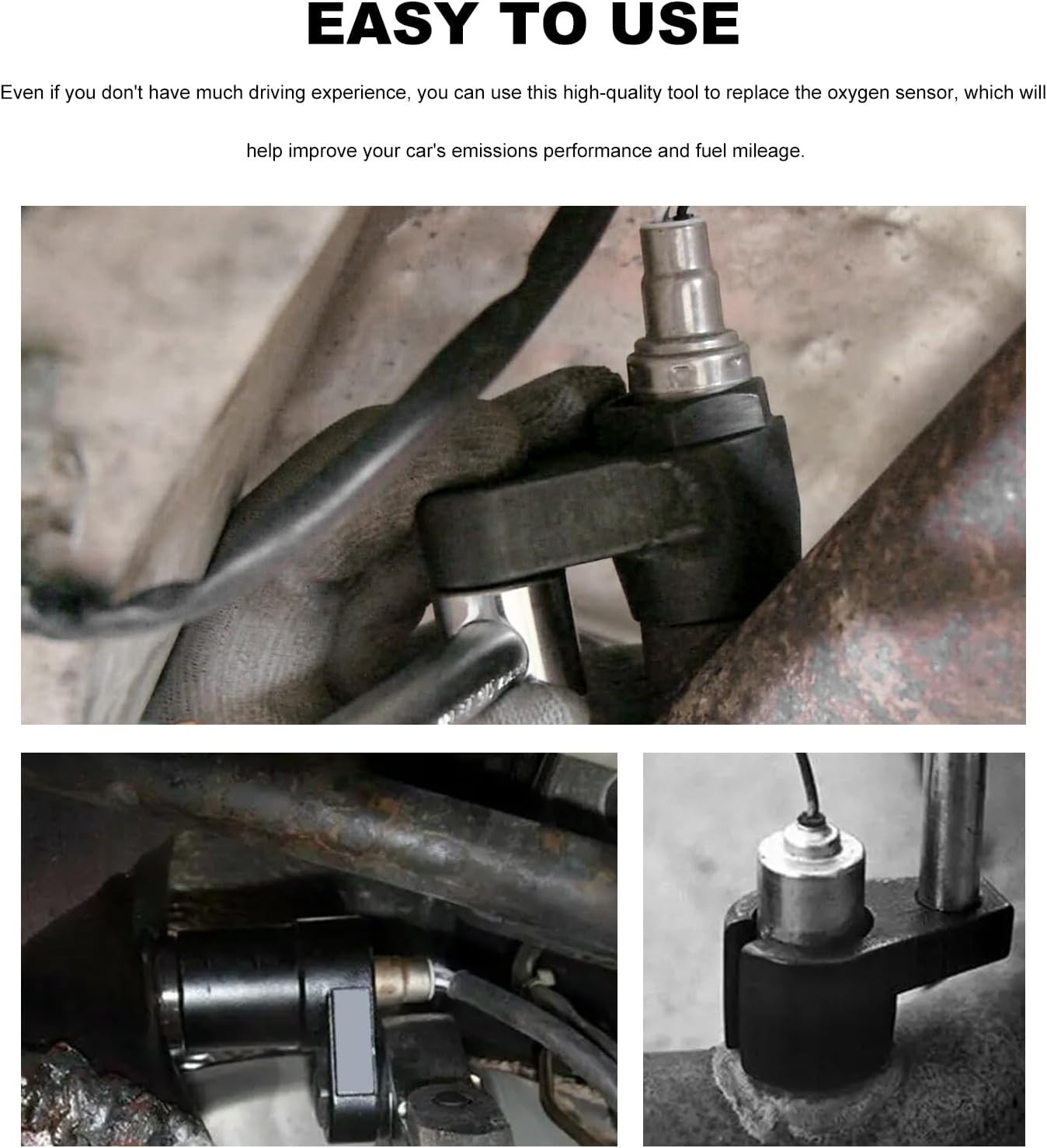 Universal 3/8-Inch Drive O2 Sensor Tool - Corrosion-Resistant Heavy Duty Design