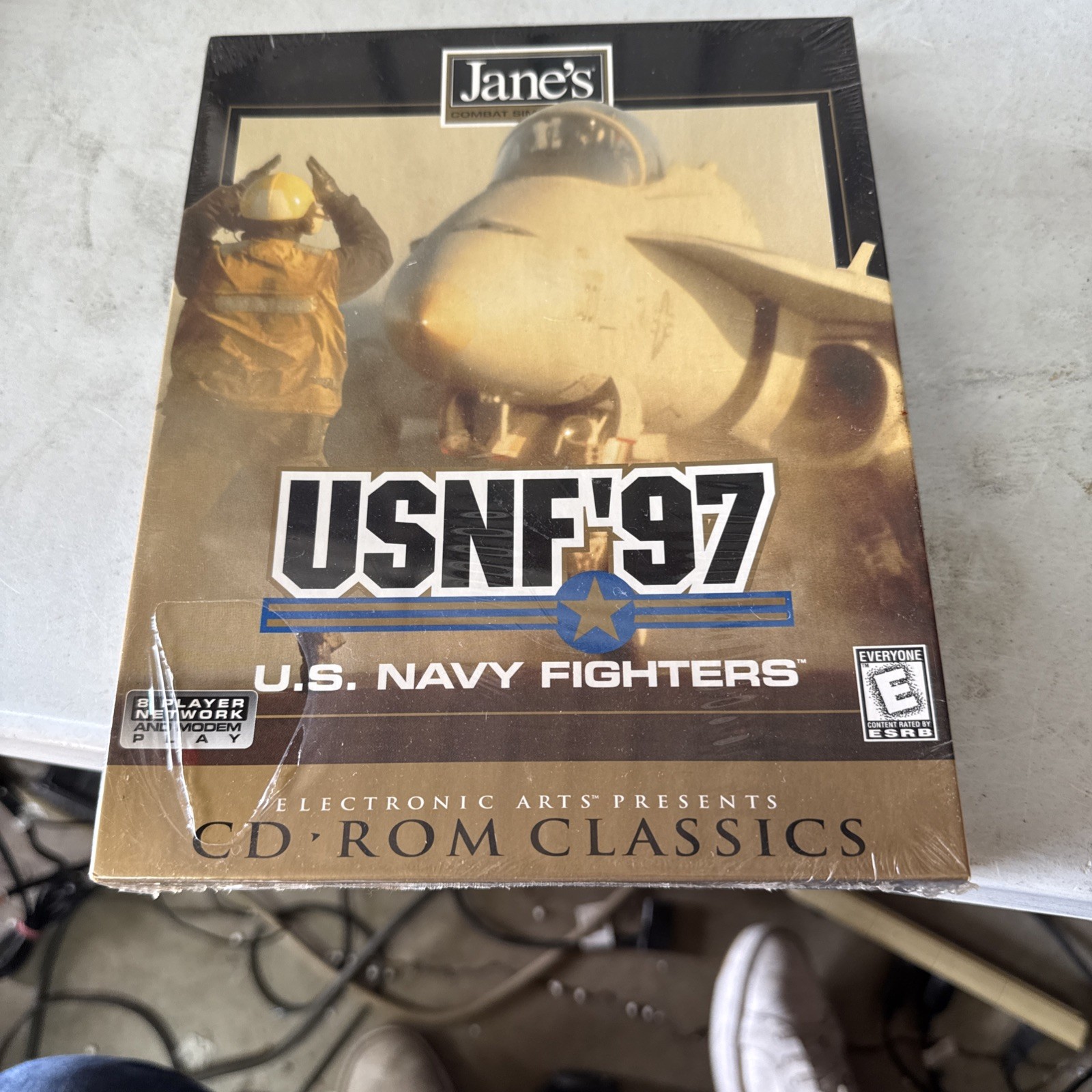 Vintage USNF'97 U.S. Navy Fighters PC CD-ROM Original Box, EA 1999 Catalog MORE!