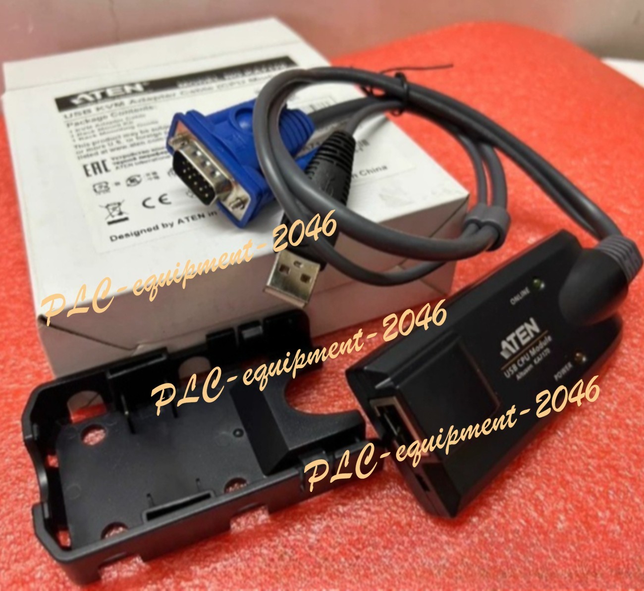 Brand New in Box ATEN KA7170 USB KVM Adapter Cable CPU Module with Mount Bracket