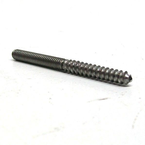50 NEW 8-32 X 2" FULL THREAD STEEL HANGER BOLT  HB0832-02000FP, Plain Steel NC