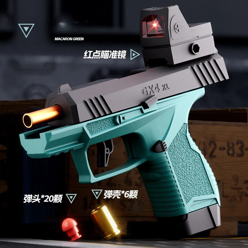 Gx4 Pocket Toy Continuous Shell Throwing Education Gun Model Soft Bullet Pistol