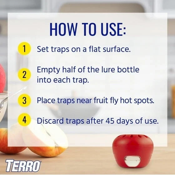 Indoor Fruit Fly Trap, (2-count) , Terro Traps, In Built With Window Sinks...