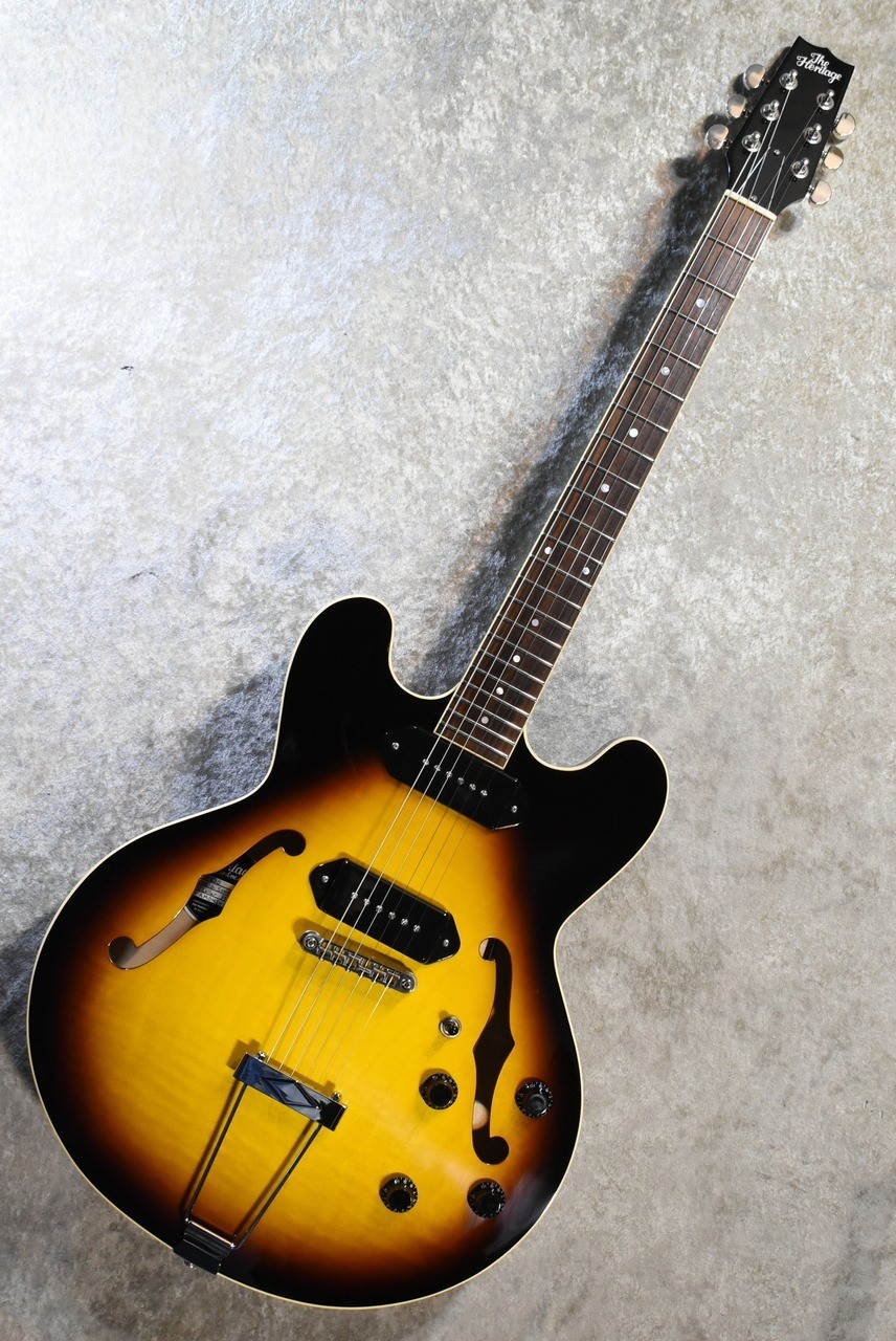 Heritage H-530 Sunburst Made in USA 2022 Hollow Body Electric Guitar