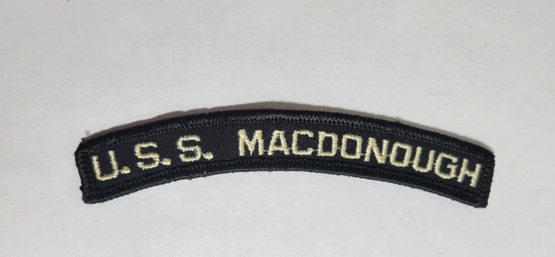 US Navy U.S.S. MACDONOUGH a Series of at Least Five Ships in the U.S. Navy Patch