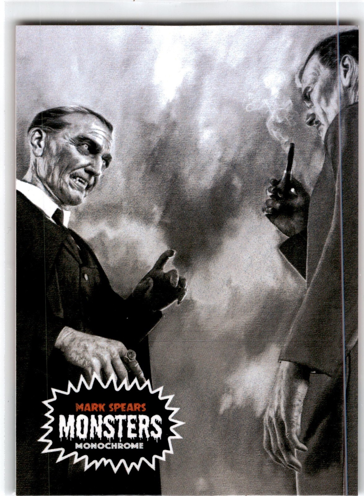 Mark Spears Monsters Halloween Edition /199 Monochrome Dracula Meets Holmes  #23
