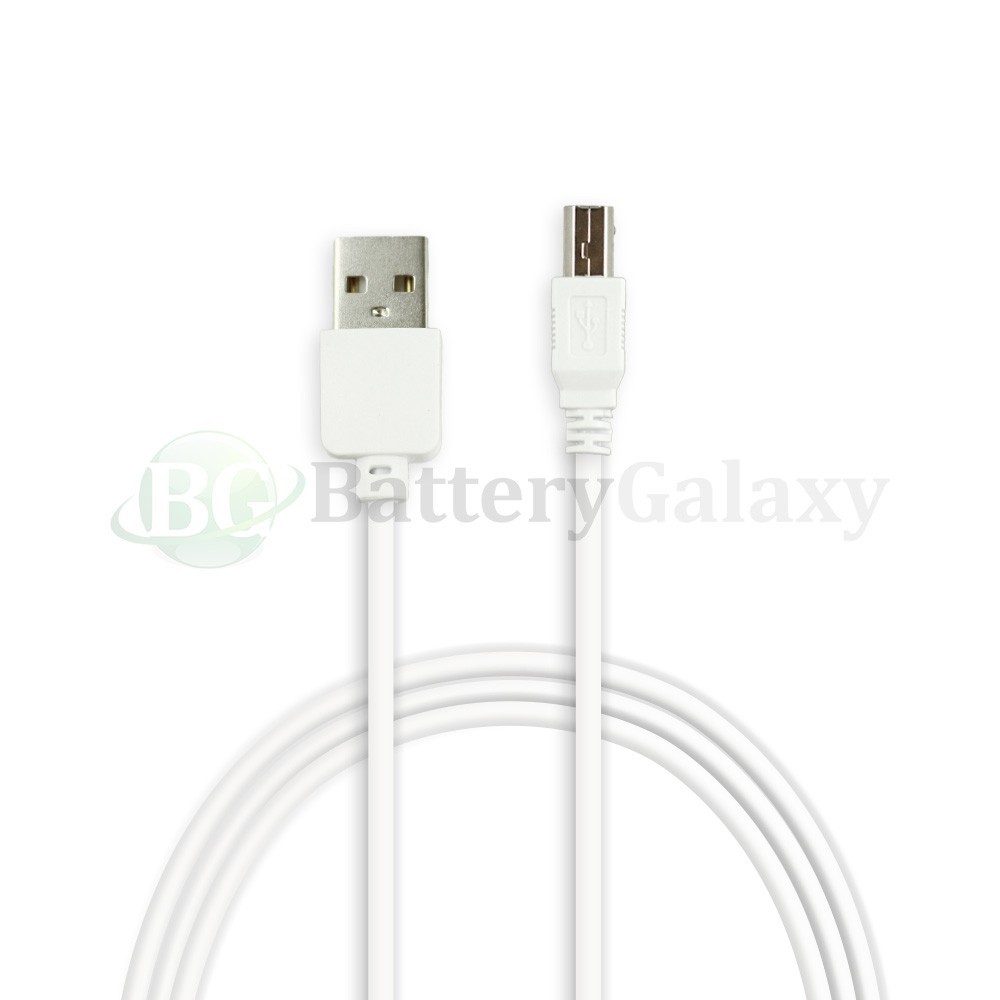 USB 2.0 Printer Cable Cord 6ft USB A to B White