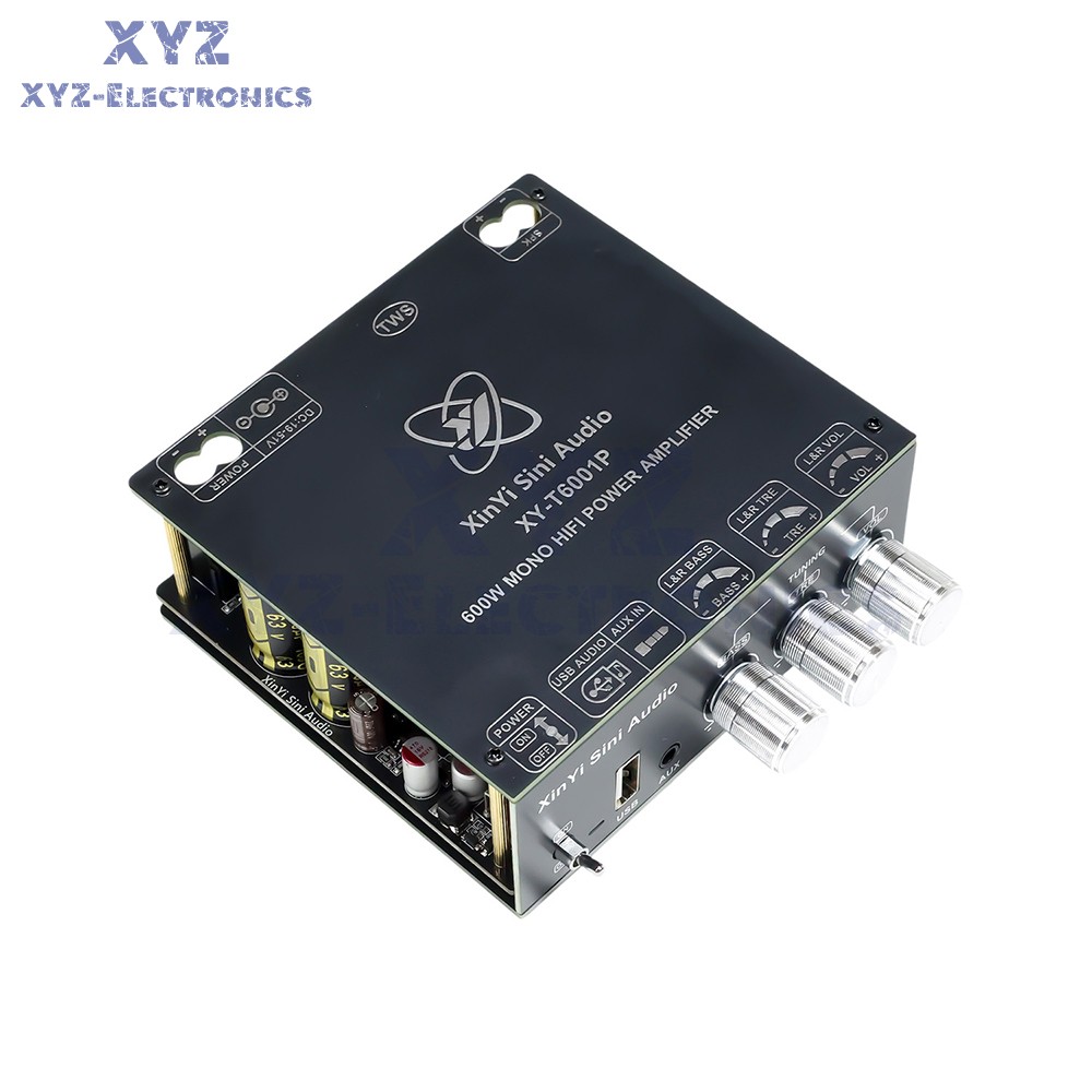 XY-T6001P Mono 600W Bluetooth Audio Amplifier Board High Low Bass TWS TPA3255