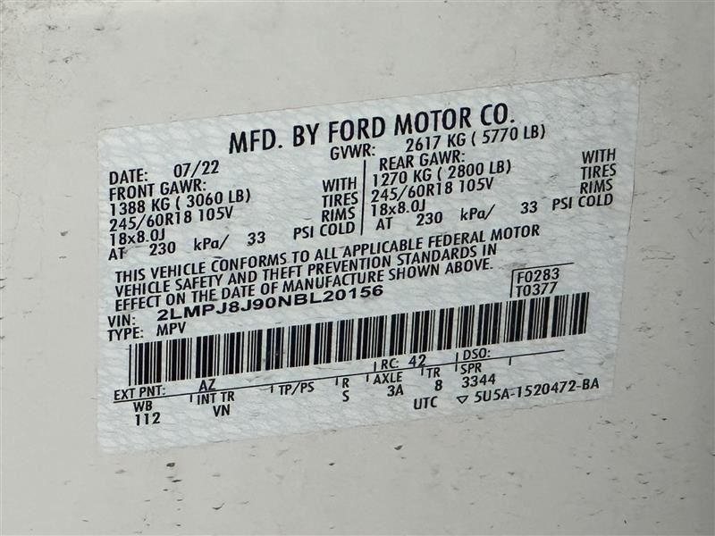 Camera/Projector Radar Unit Rear Fits 19-24 EDGE 2659732