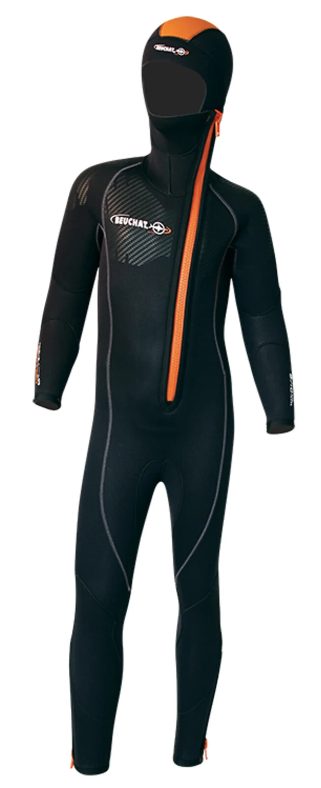 Scuba Diving Wetsuit -BEUCHAT FOCEA JR OVERALL 6.5MM W/ HOOD -for kids 8-10yrs