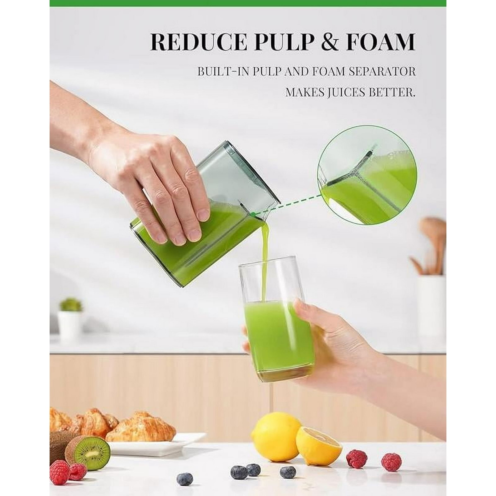 Juicer with Titanium Enhanced Cut Disc Dual Speeds Centrifugal Extractor Machine