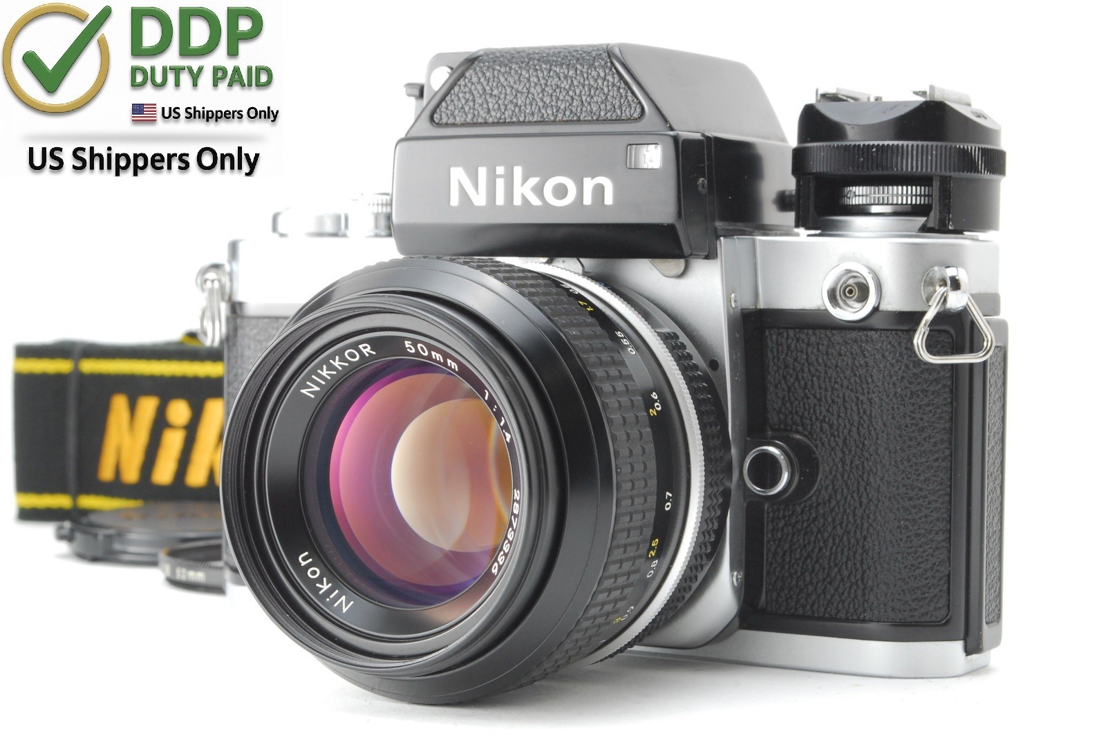 [ Near MINT+++] Nikon F2 Photomic DP-1 Film Camera 50mm f1.4 Lens From JAPAN