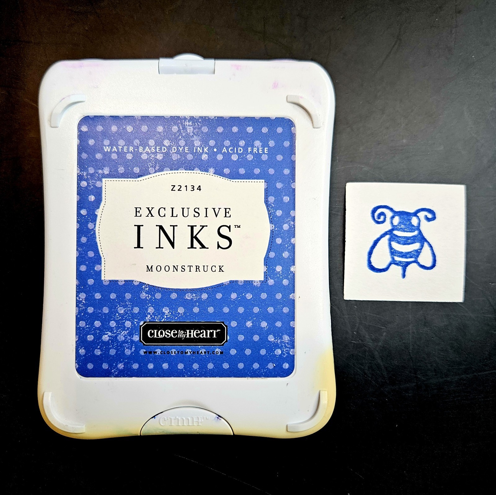 MOONSTRUCK BLUE Dye Ink Pad Close To My Heart Exclusive Ink CTMH Stamping gt4