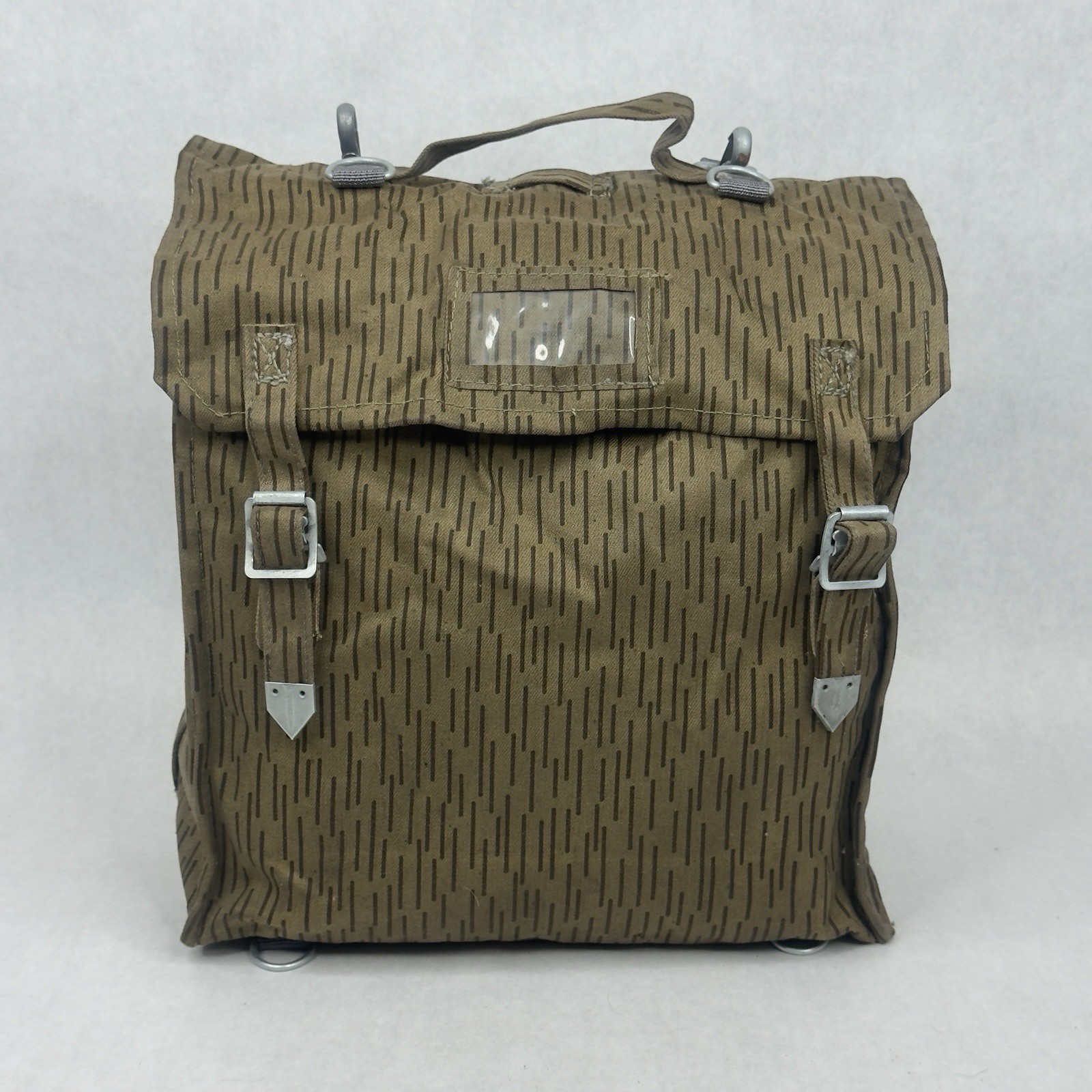 Cold War East German Camo Combat Pack Backpack Military Surplus Rain EUC