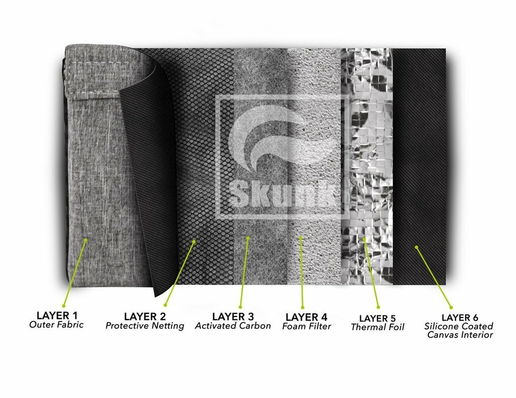 Skunk Mr Slick Premium Carbon Smell Proof Protection Pouch Dime Bag 11"