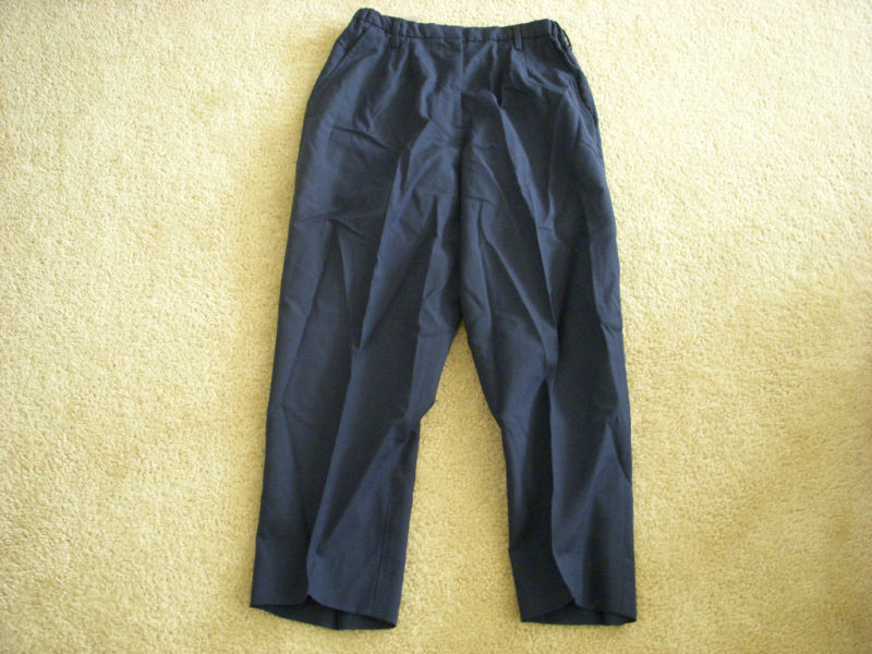 USAF MILITARY WOMAN BLUE SLACKS PANTS SIZE 10 MR x 29"