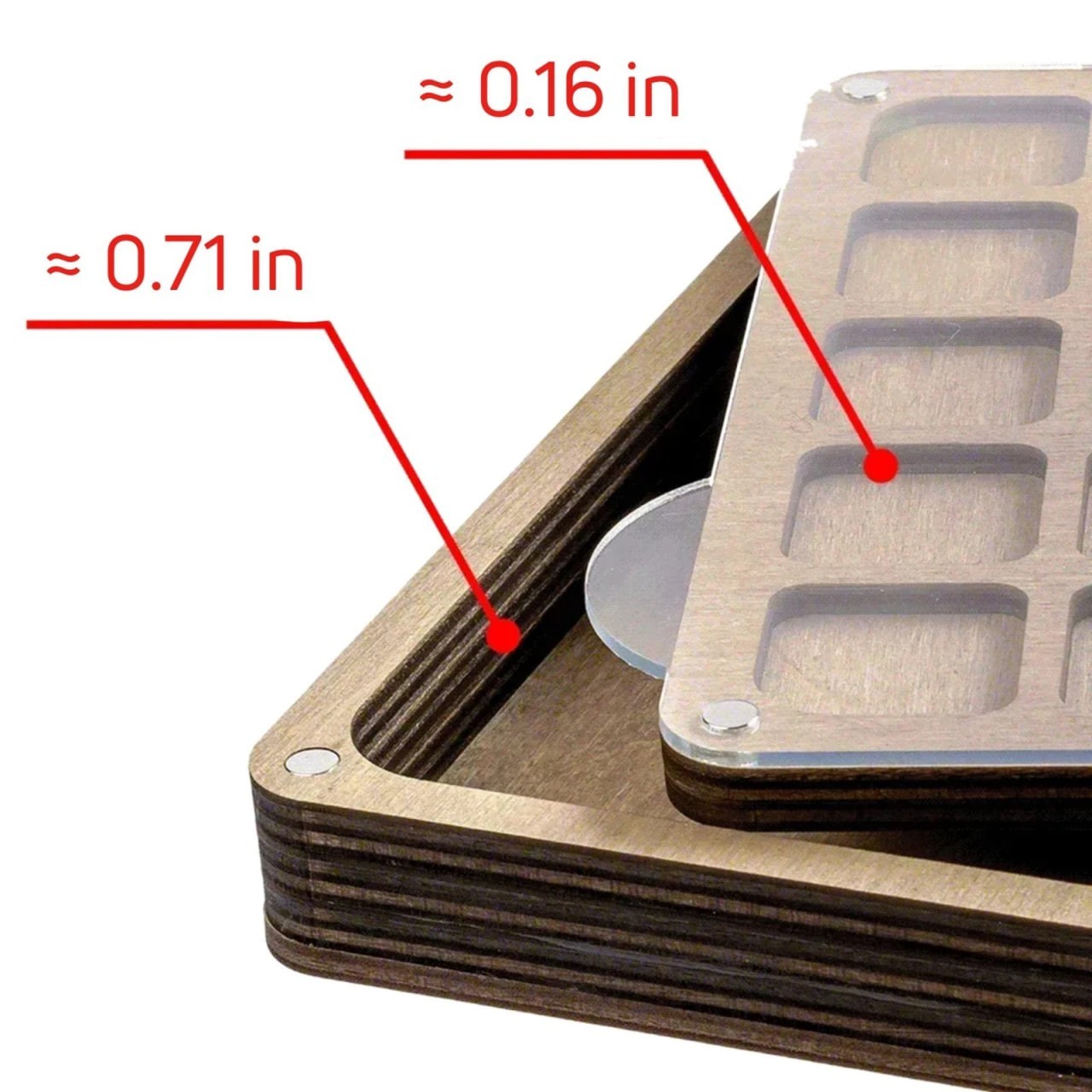 Beads Storage Box Big, Bead Organizer Tray 8*8in