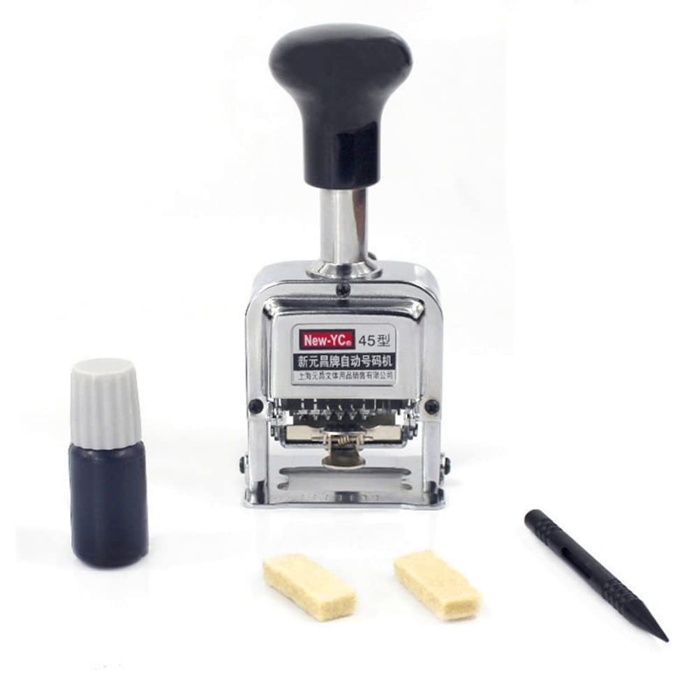 Self Inking Number Stamp 5 Digits Automatic Numbering Machine Metal Number St...