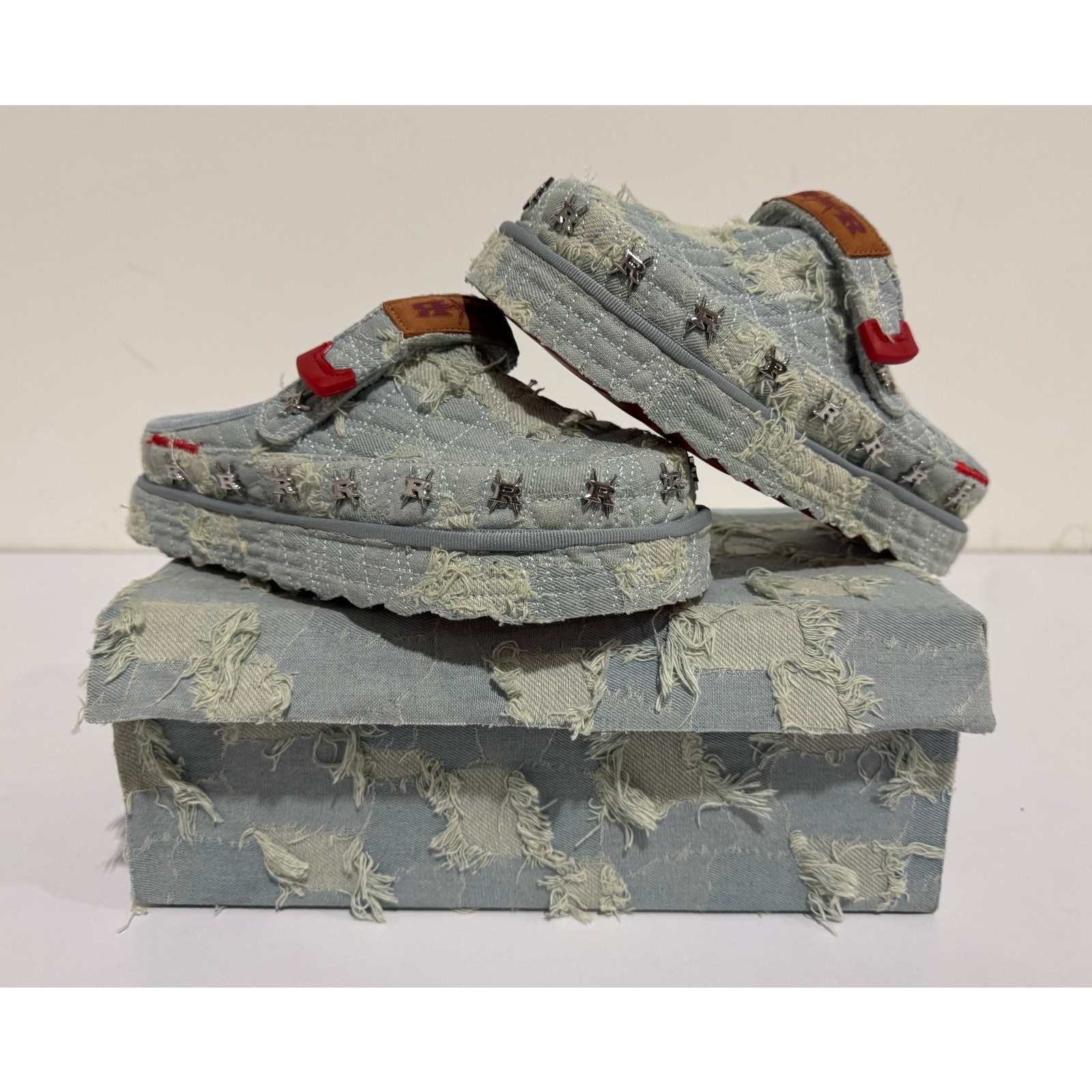 REDRUM MEN'S DENIM MULES SIZE 7 NIB #00S