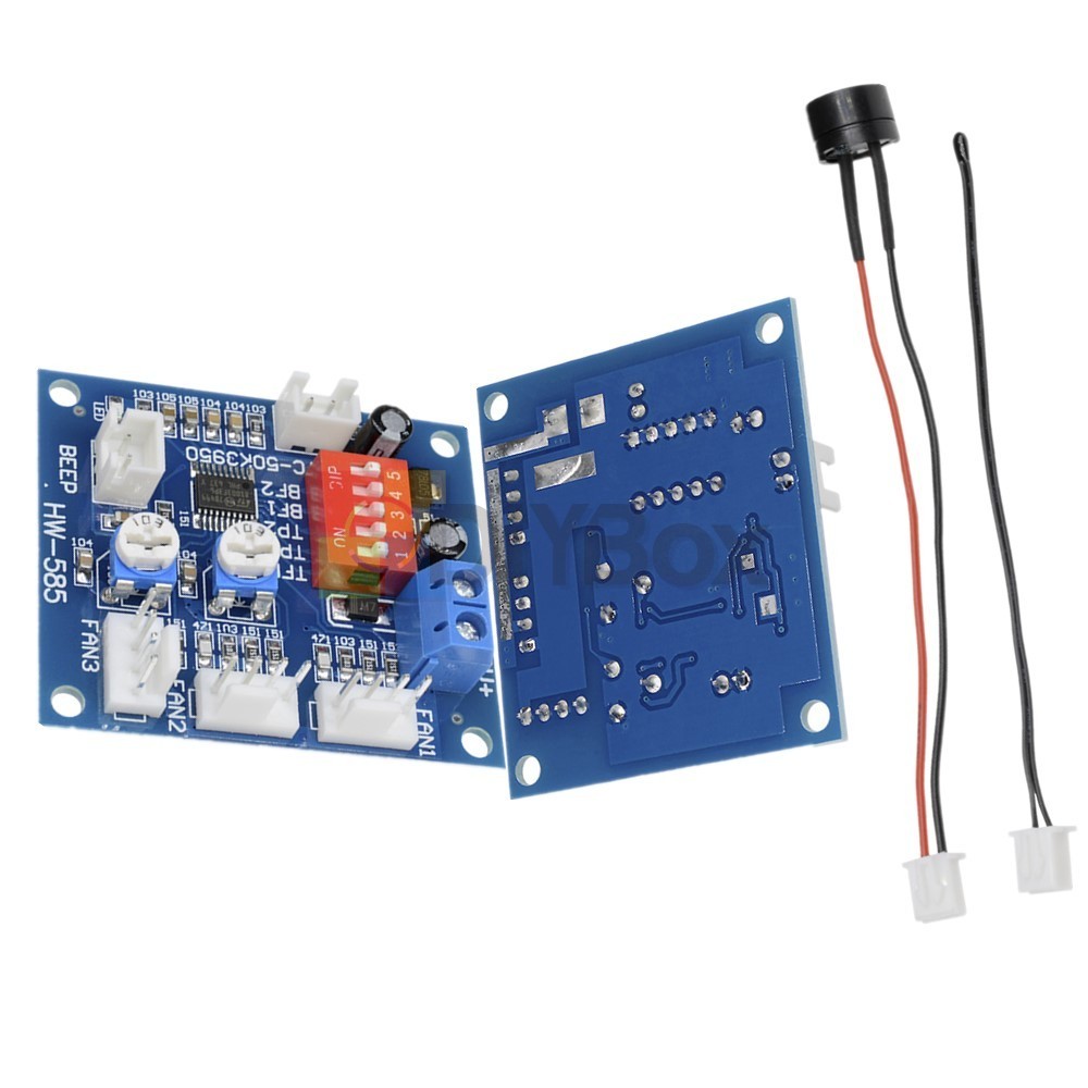 1-10X DC12V 4Wire PC CPU Fan Temperature Control PWM Fan Speed Controller Module