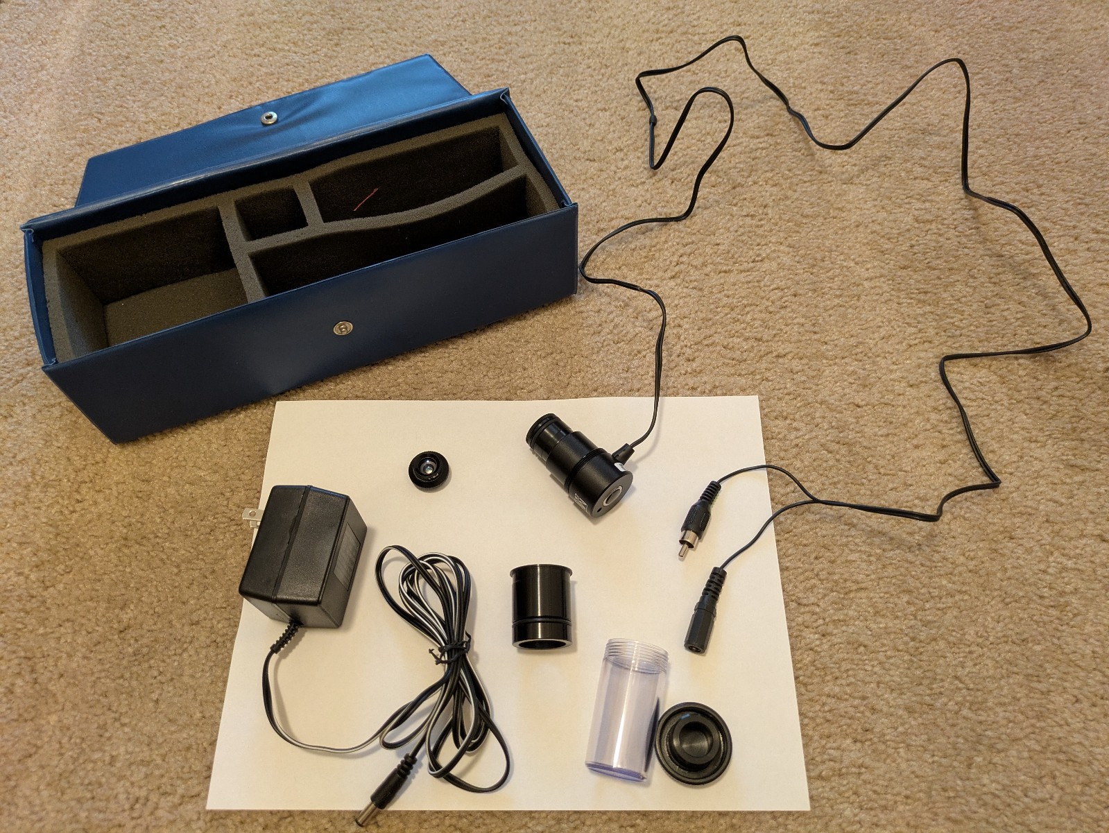 LW Scientific Minivid Microscope Camera Kit RCA Composite Video Out