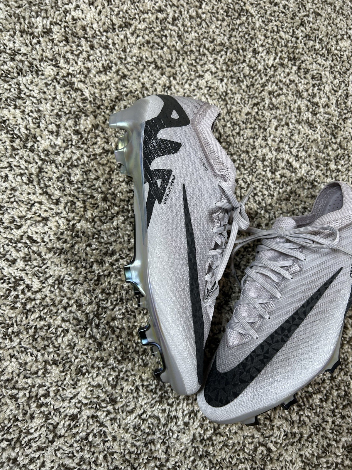 Nike Zoom Vapor 15 Elite FG P Atmosphere Grey Black HF4396 001 Men's Size 6.5
