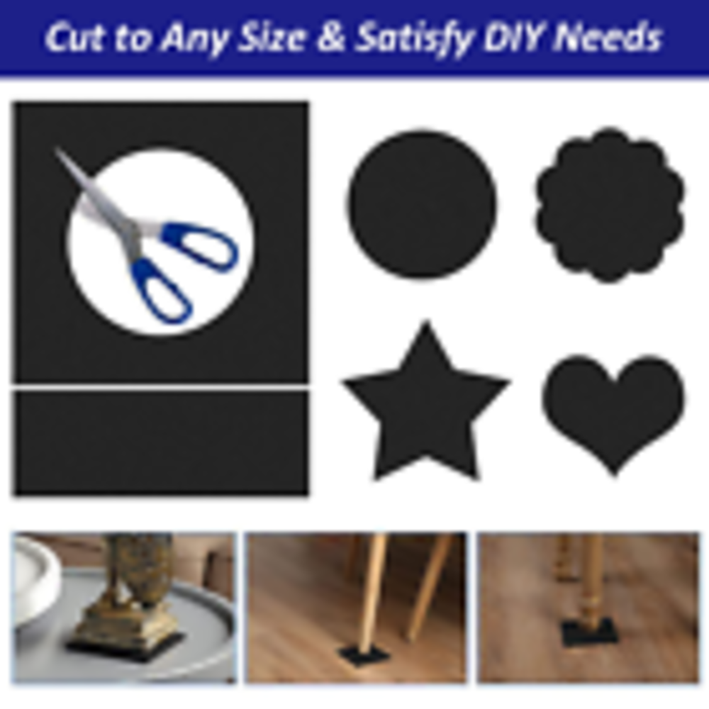 4piec Foam Padding Sheets with Adhesive Backing - 1/4" Thick Self Stick Neoprene