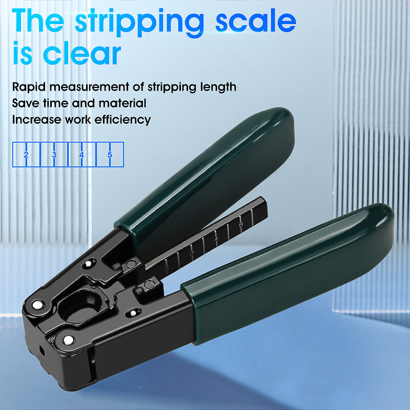 3x2mm 125μm cladding diameter 0.25&0.9mm Coating Leather wire cable stripper