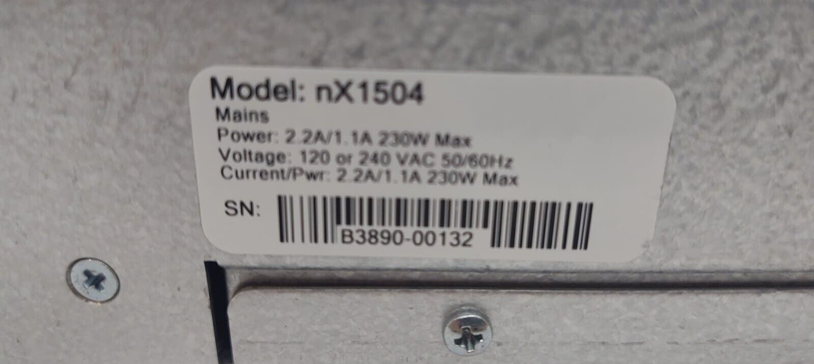 Ashly nX1504 Power Amplifier