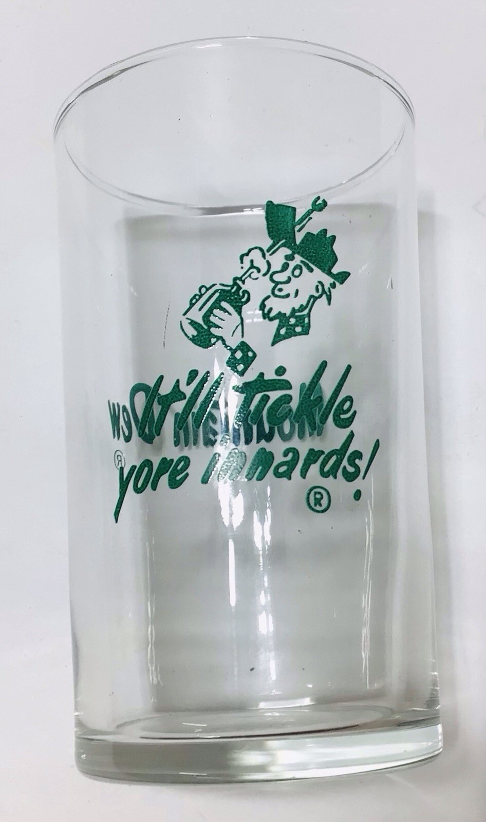 Vintage 1950’s Mountain Dew Soda Fountain Glass Tumbler 4” Tall Soda Pop