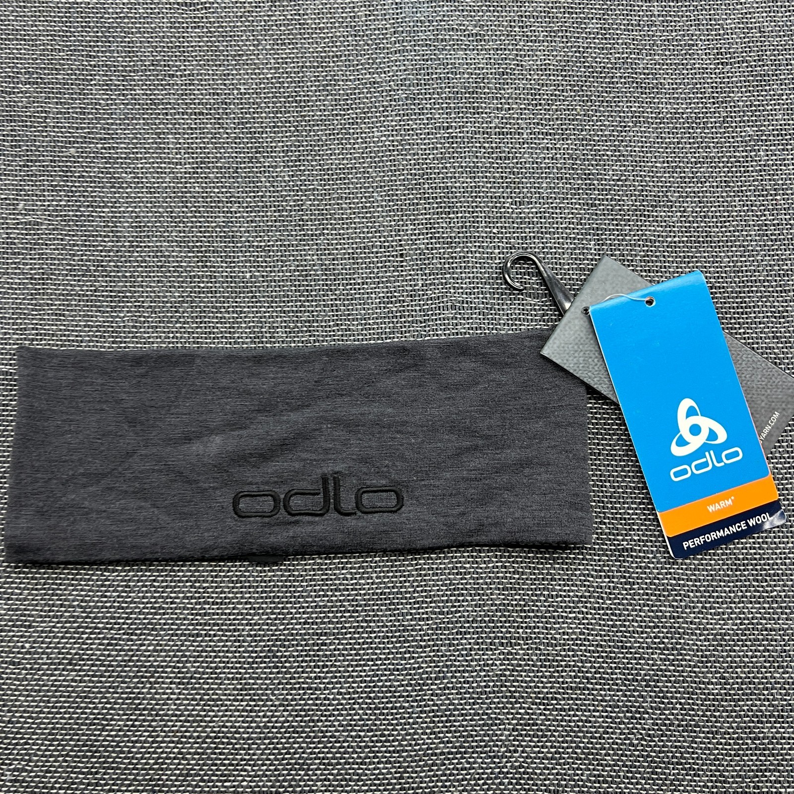 ODLO Norway Ski Headband One Size Merino Wool Gray Thermal Cross Country XC