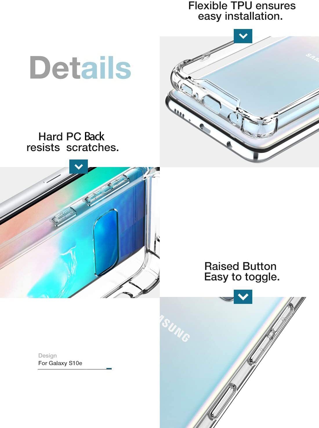 For Samsung Galaxy Note S24 S23 S22 S21 S10 S9 A50 A20 A13 Shockproof Case Cover