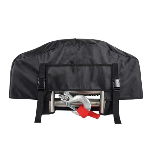 Winch Cover,Heavy Duty UV-resistant Waterproof Winch Protective Cover with