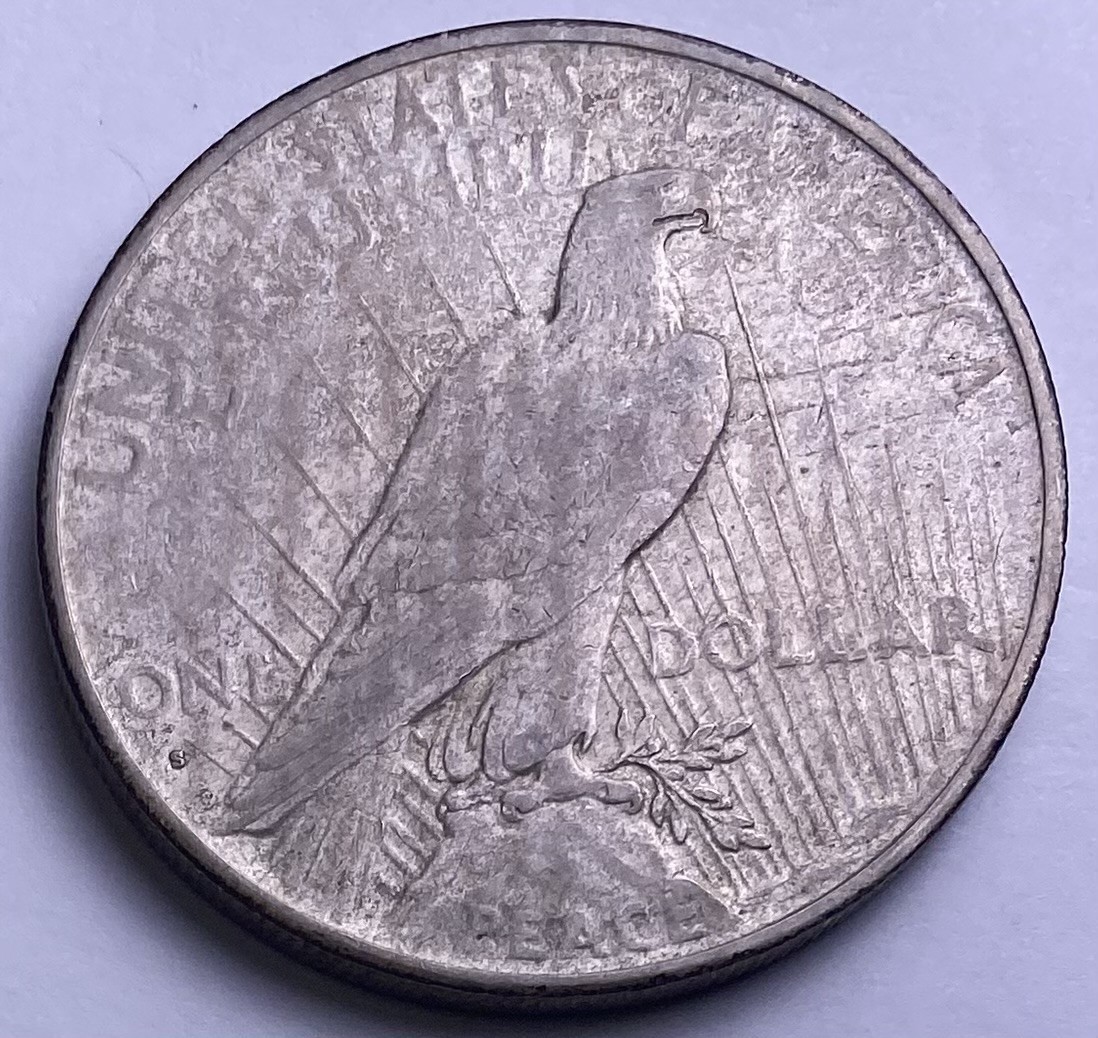 1935-S Peace Silver Dollar. Extra Fine. INV#7256