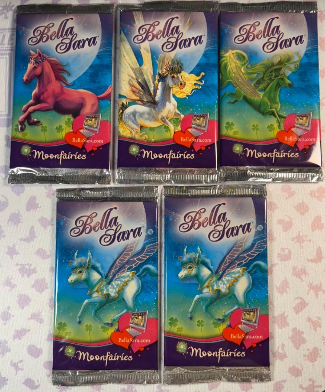 5x Bella Sara Moonfairies Booster Packs New Sealed 2010