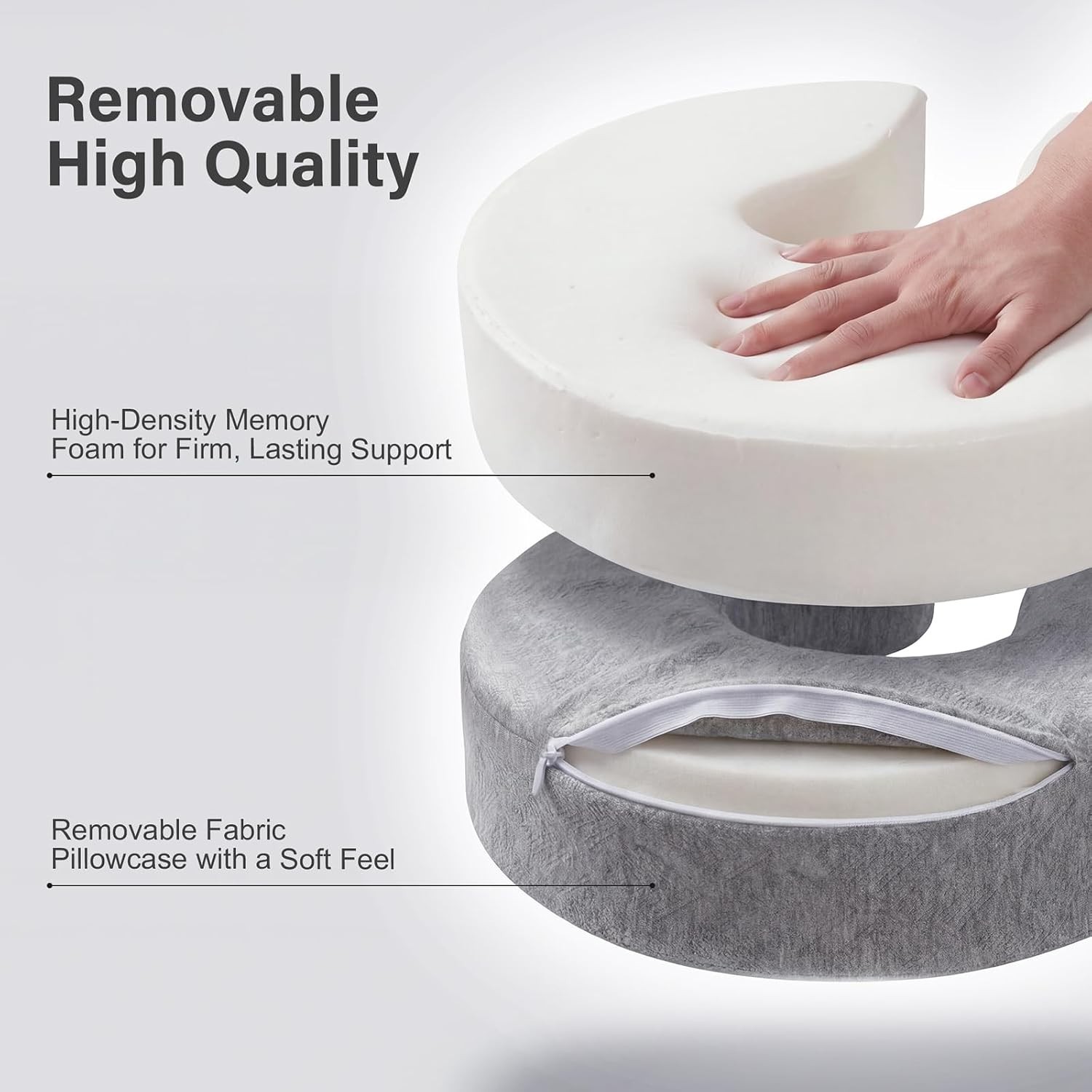 Ergonomic Portable Headrest for Couples - Memory Foam Cradle & Adjustable Design