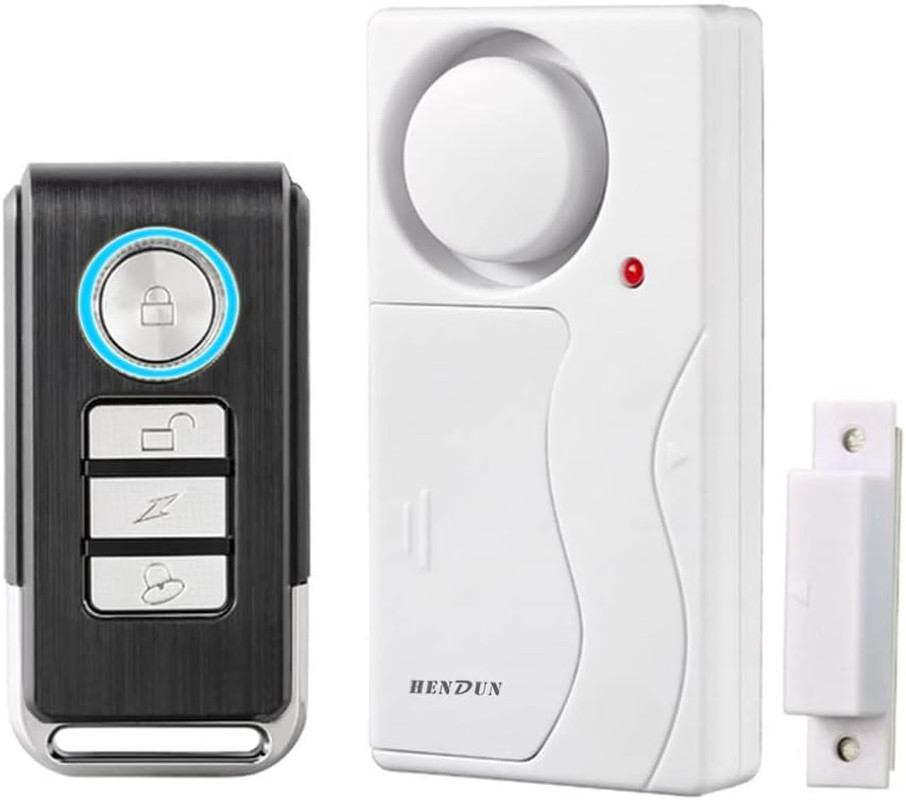 Door Alarms When Opened with Remote, Door Bells Chimes, Door Security Sensor (1P