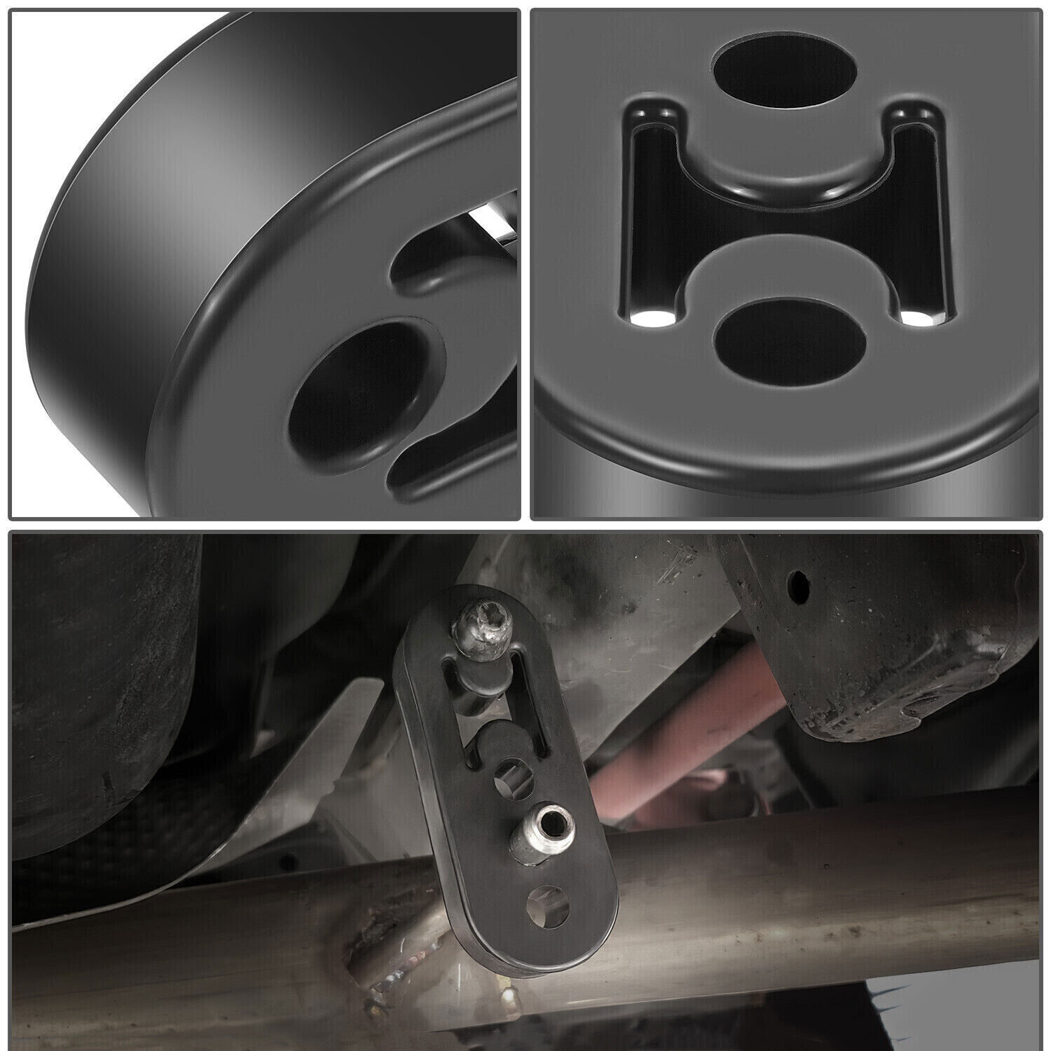 4Pcs Exhaust Hanger Rubber Adjustable Insulator Bushing Mount 4 Holes Universal