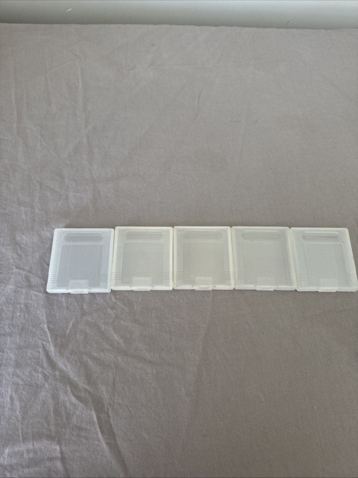 Lot of 5 Original OEM Case Nintendo Game Boy or Color DMG Clear Cases
